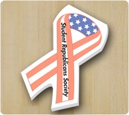 4 x 7 Custom Patriotic Ribbon Scratch Pad Full Color